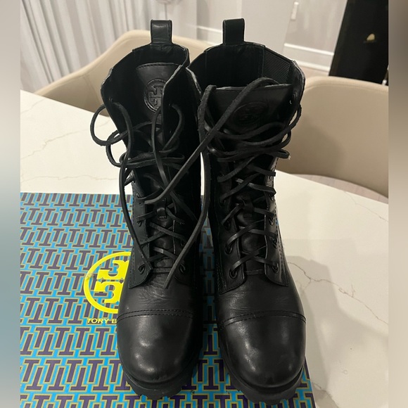Tory Burch Combat Boots womens Size 9 - Picture 2 of 8